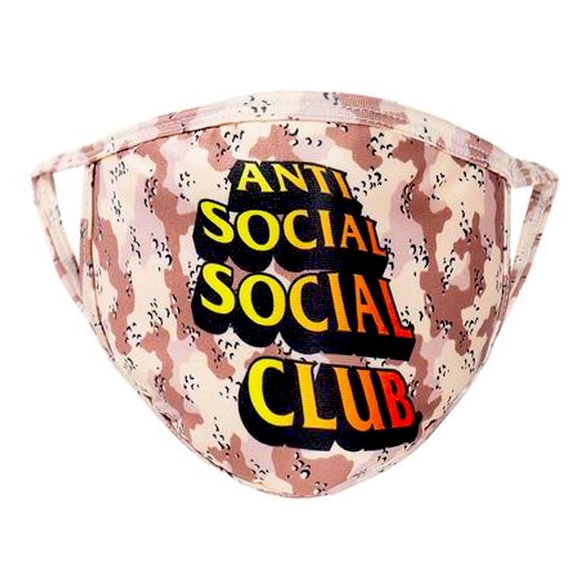 NWT Anti Social Social Club Chocolate Chip mask - Picture 1 of 3